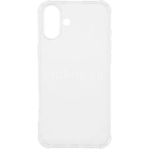 Чехол (клип-кейс) BORASCO Bumper Case, для Apple iPhone 16 Plus, противоударный, прозрачный [73520]