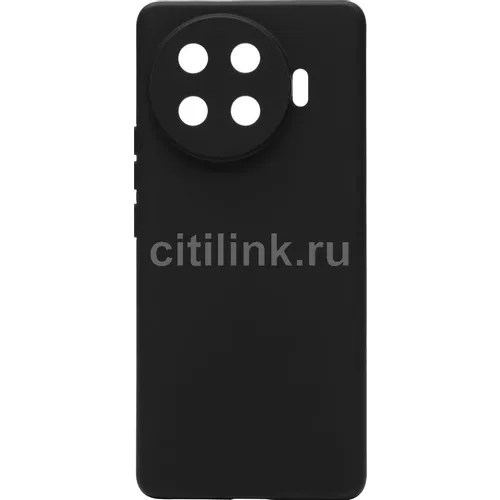 Чехол (клип-кейс) BORASCO Silicone Case, для Tecno Spark 20 Pro +, черный [73128]
