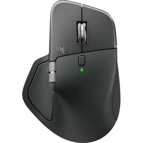 Мышь беспроводная Logitech MX Master 4, Bluetooth/Радио, оптическая, USB, 8000dpi, графитовый [910-007565]