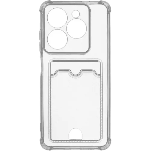 Чехол (клип-кейс) ZIBELINO Silicone Card Holder, для Infinix Smart 10 HD, прозрачный [zsch-inf-h40i-cam-trn]