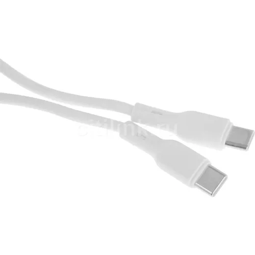 Кабель BORASCO USB Type-C (m) - USB Type-C (m), 2м, белый [52589]