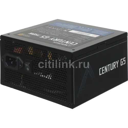 Блок питания MONTECH Century Gold G5, 750Вт, 80 PLUS GOLD, 120мм, черный, retail [century gold g5 750]