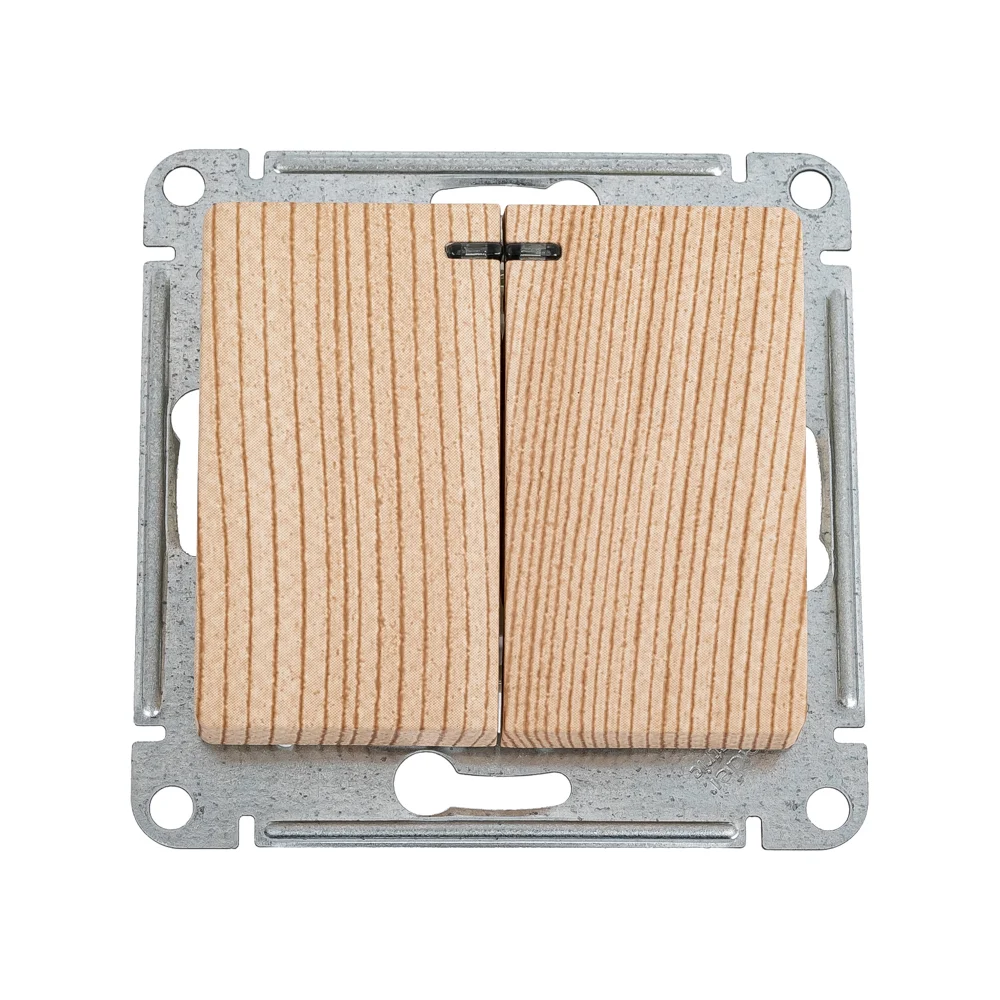 2-клавишный выключатель Systeme Electric Glossa GSL001553