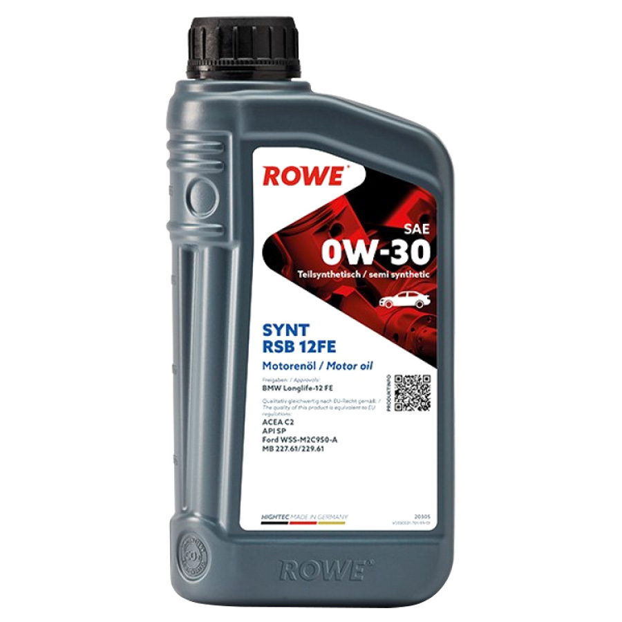 Моторное масло ROWE HIGHTEC SYNT RSB 0W-30