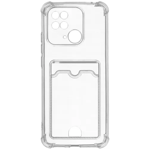 Чехол (клип-кейс) ZIBELINO Silicone Card Holder, для Xiaomi Redmi 10C, прозрачный [zsch-xia-rdm-10c-cam-trn]