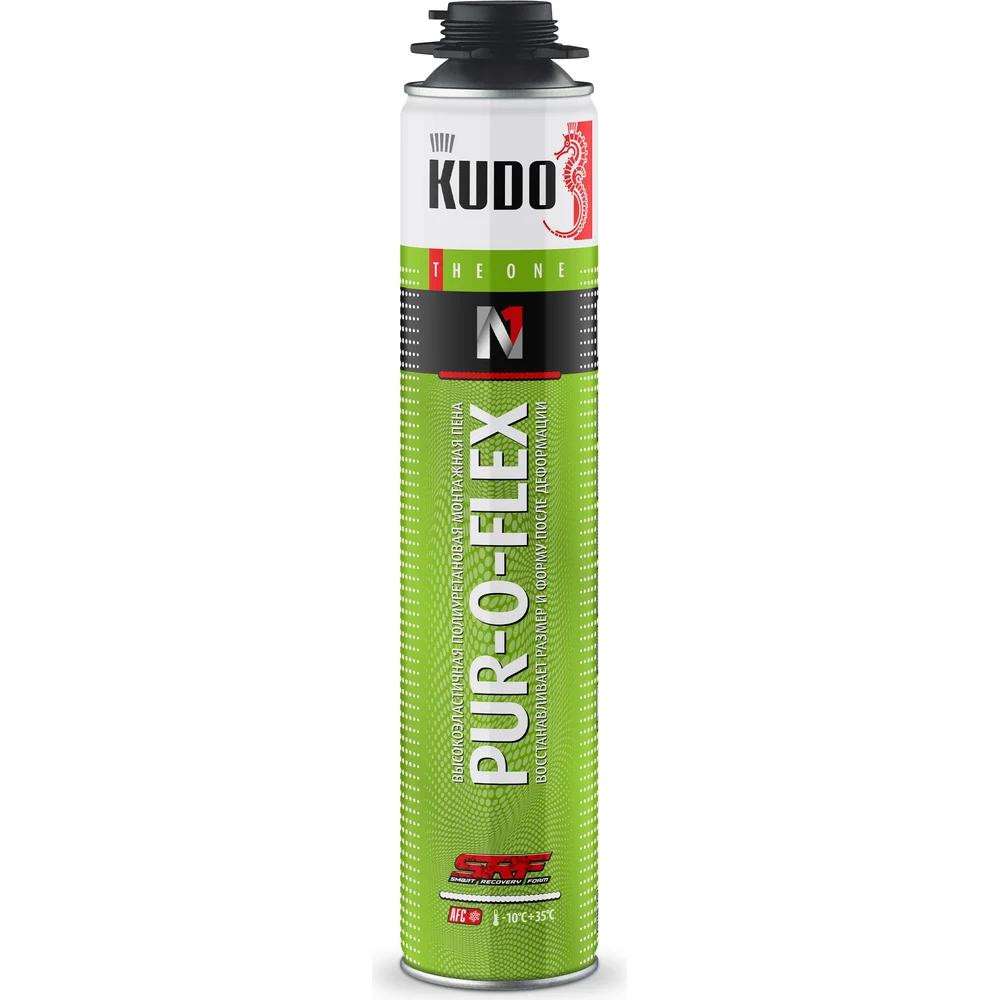 Эластичная монтажная пена KUDO Pur-o-flex KUPP10FL35