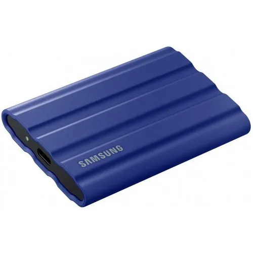 2ТБ Внешний диск SSD Samsung T7 Shield, USB-C, запись - 1000МБ/с, чтение - 1050МБ/с, синий [mu-pe2t0r/ww]