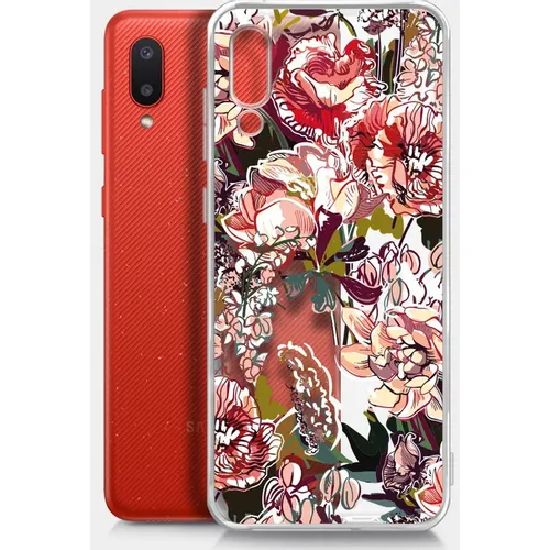 Чехол (клип-кейс) BORASCO ArtWorks, для Samsung Galaxy A02, прозрачный/рисунок [51364]