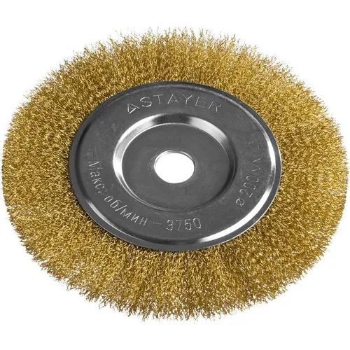 Щетка дисковая Stayer 35122-200, по дереву, металлу, 200мм, 22.2мм