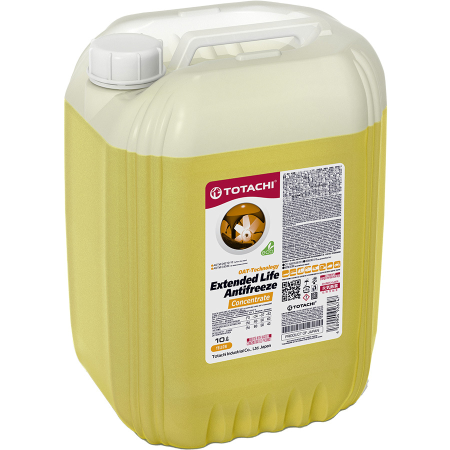 Антифриз Totachi Extended Life Antifreeze желтый 10л