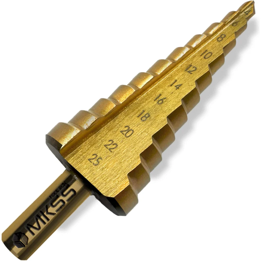 Сверло ступенчатое по металлу MKSS Toolbox HSS TiN ST1425