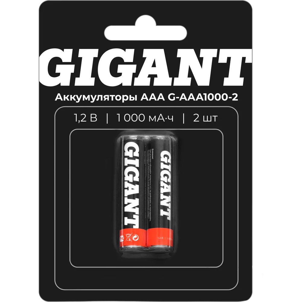 Аккумуляторы Gigant G-AAA1000-2