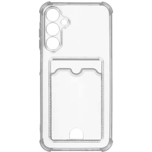 Чехол (клип-кейс) ZIBELINO Silicone Card Holder, для Samsung Galaxy A25, прозрачный [zsch-sam-a256-cam-trn]