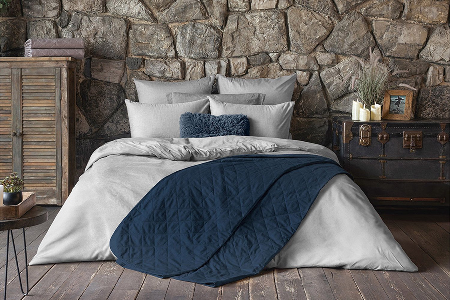 Покрывало Twilling blue graphite