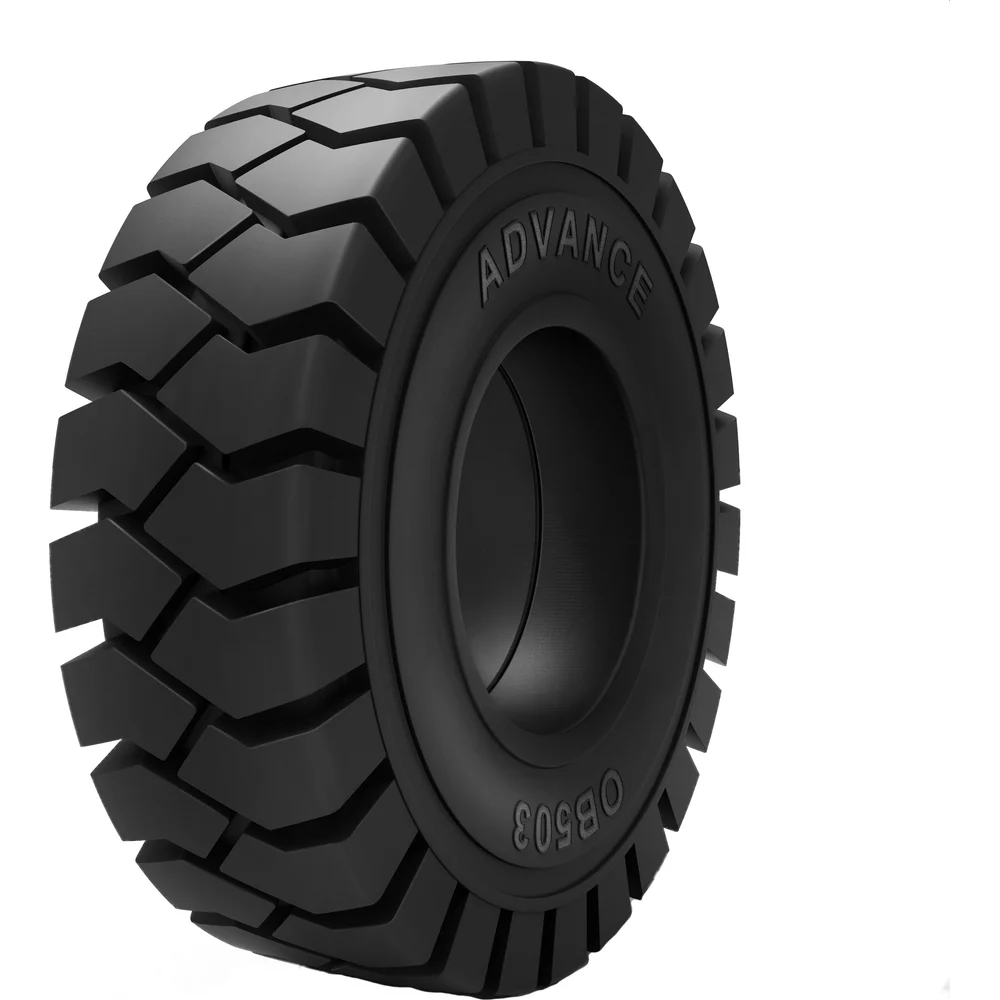 Шина цельнолитая с буртом Advance 18X7-8/4.33