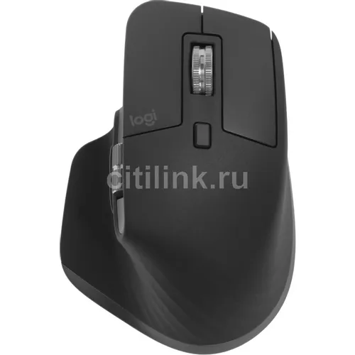 Мышь беспроводная Logitech MX Master 3S, Bluetooth/Радио, оптическая, USB, 8000dpi, графитовый [910-006565]