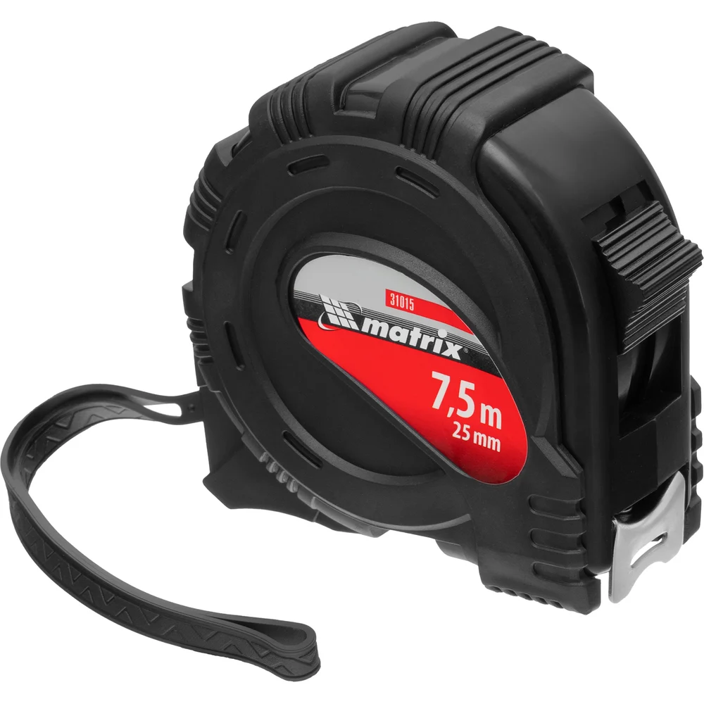 Рулетка Black 7,5 м х 25 мм MATRIX 31015