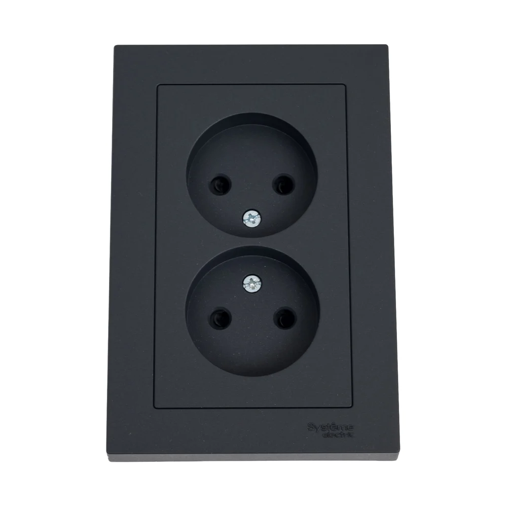 Двойная розетка в сборе Systeme Electric Atlasdesign ATN001422