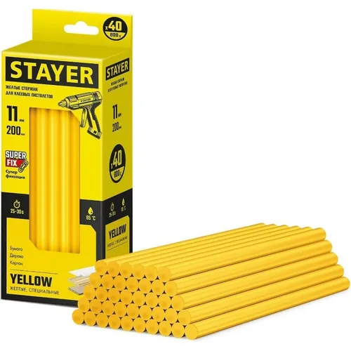 Клеевые стержни для пистолета STAYER 2-06821-Y-S40