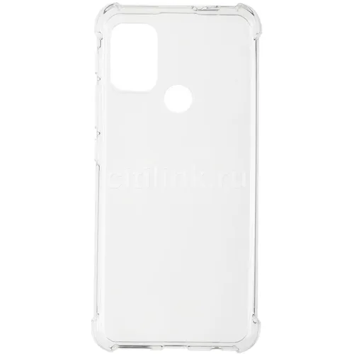 Чехол (клип-кейс) Brosco, для Motorola Moto G20, противоударный, прозрачный [moto-g20-hard-tpu-transparent]