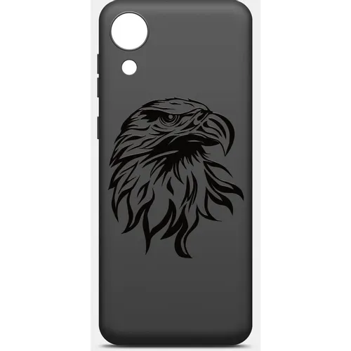 Чехол (клип-кейс) BORASCO ArtWorks, для Samsung Galaxy A03 Core, противоударный, черный/рисунок [51065]