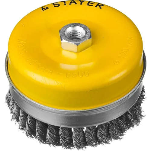 Щетка чашечная Stayer Профессионал, универсальный, 120мм, 14мм [35137-120]