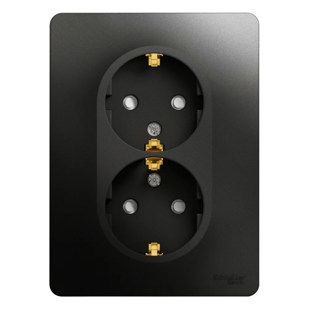 2-ая розетка Systeme Electric Glossa SE GSL000726