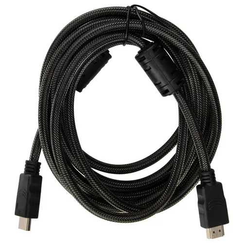Кабель аудио-видео Buro HDMI (m) - HDMI (m), ver 1.4, 3м, GOLD, ф/фильтр, черный [hdmi-v1.4-3mc]