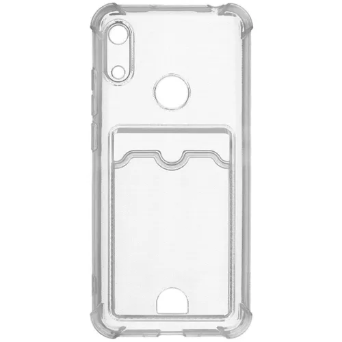 Чехол (клип-кейс) ZIBELINO Silicone Card Holder, для Honor 8A, прозрачный [zsch-hua-8a-trn]