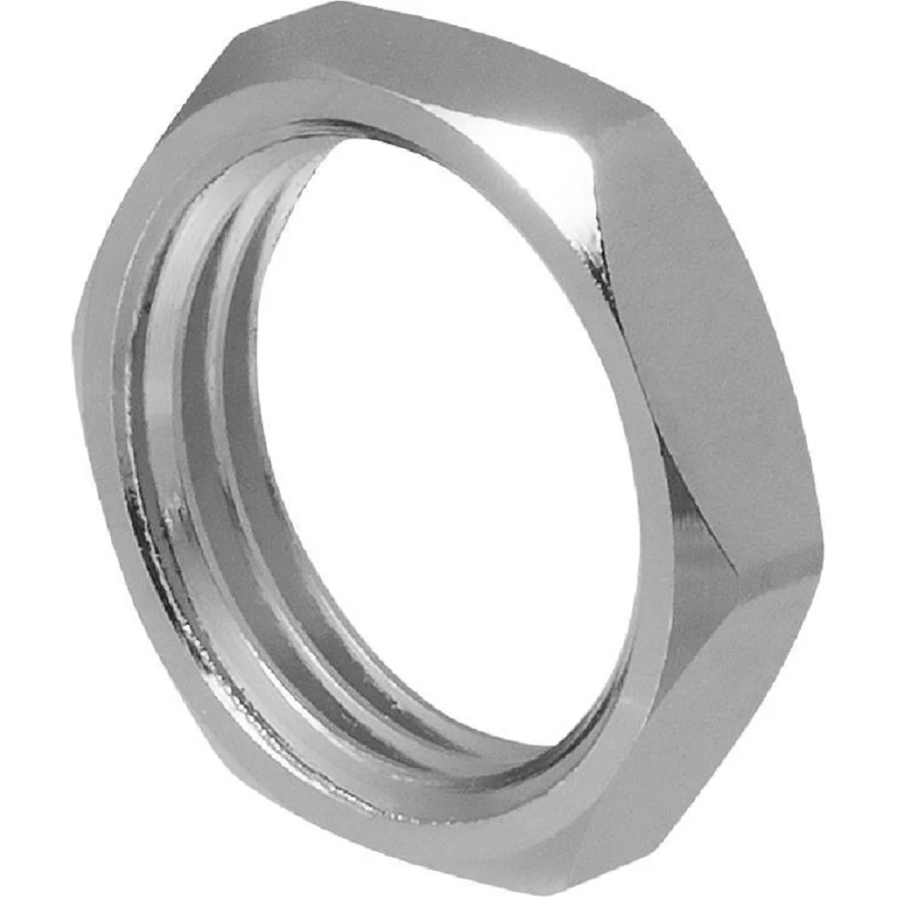 Контргайка сантехническая MPF 1/2" латунная никелированная внутренняя резьба ИС.072289