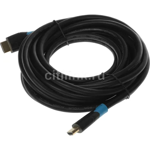 Кабель аудио-видео VENTION AACBJ, HDMI (m) - HDMI (m), 5м, GOLD, черный