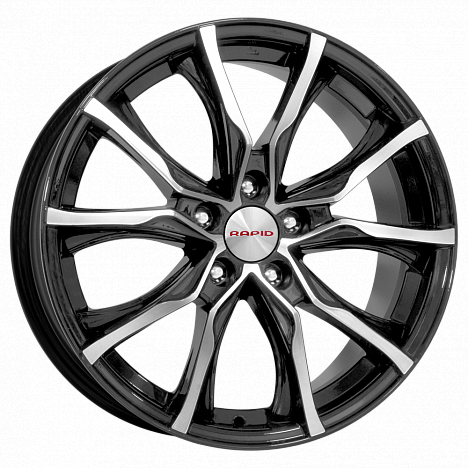 R17 5x114,3 7,5J ET52,5 67,1 K&K Твист-оригинал (КС697) алмаз черный