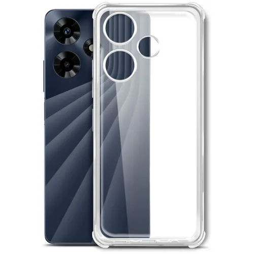 Чехол (клип-кейс) BORASCO Bumper Case, для Infinix Hot 30, противоударный, прозрачный [72317]