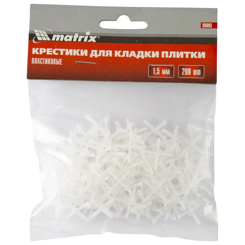 Крестики (200 шт; 1.5 мм) для кладки плитки MATRIX 88085