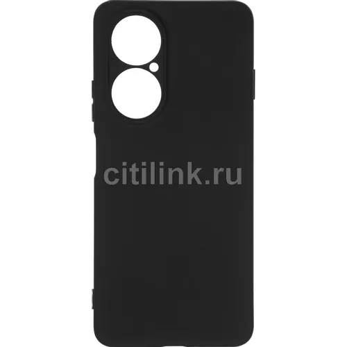 Чехол (клип-кейс) BORASCO Silicone Case, для Huawei Nova Y73, черный [75386]