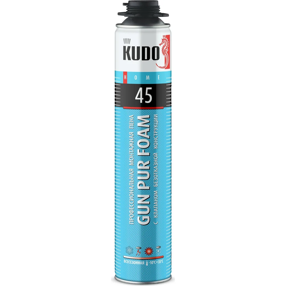 Полиуретановая монтажная профессиональная всесезонная пена KUDO KUPHP10U45