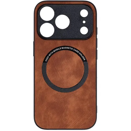 Чехол (клип-кейс) ZIBELINO Premium, для Apple iPhone 17 Pro, коричневый [zmp-apl-17-pro-brn]