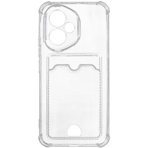 Чехол (клип-кейс) ZIBELINO Silicone Card Holder, для Honor 400, прозрачный [zsch-hon-400-cam-trn]