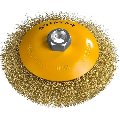 Щетка дисковая Stayer 35133-125, по металлу, 125мм, 22мм