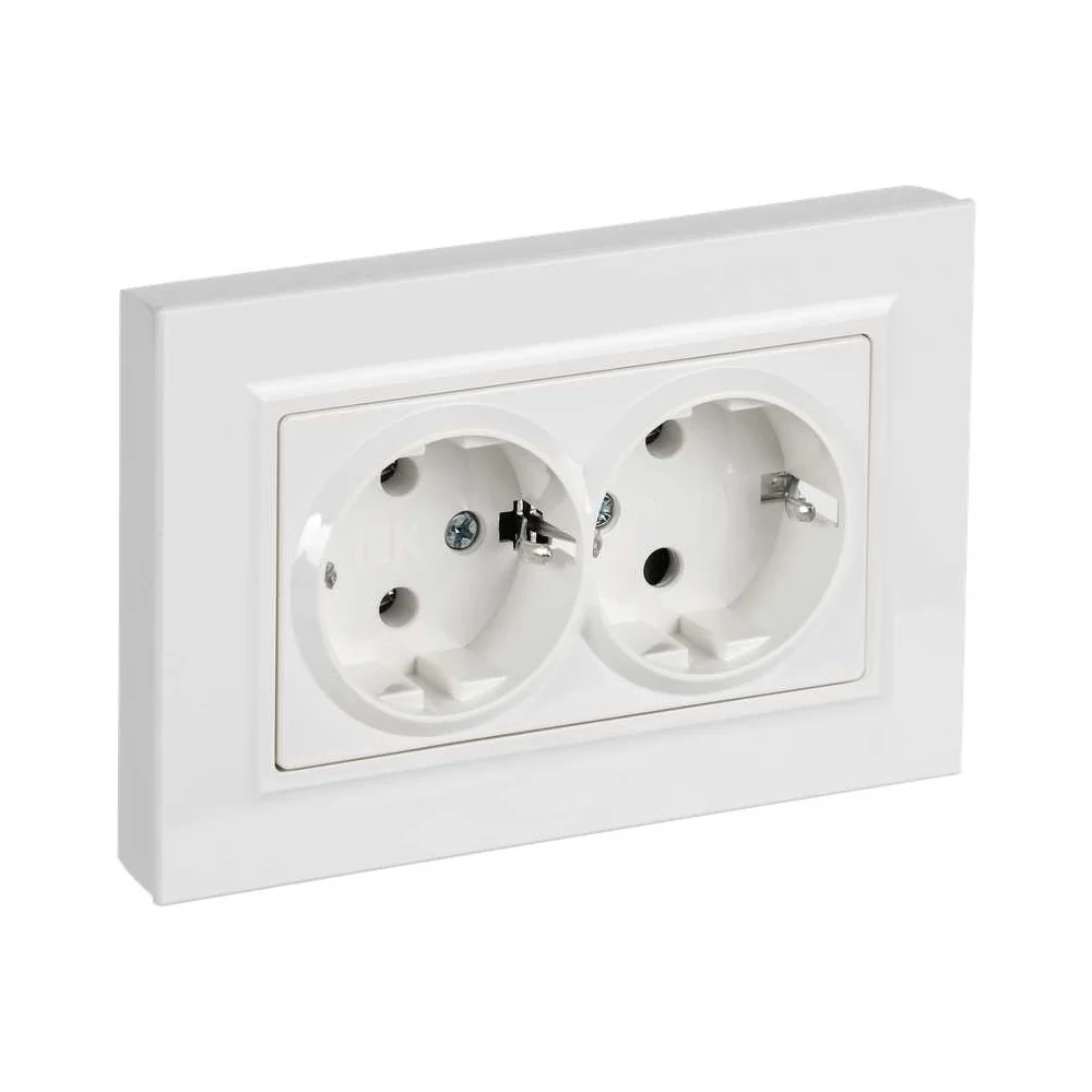 Розетка двойная IEK BRITE BR-R27-16-K01-F