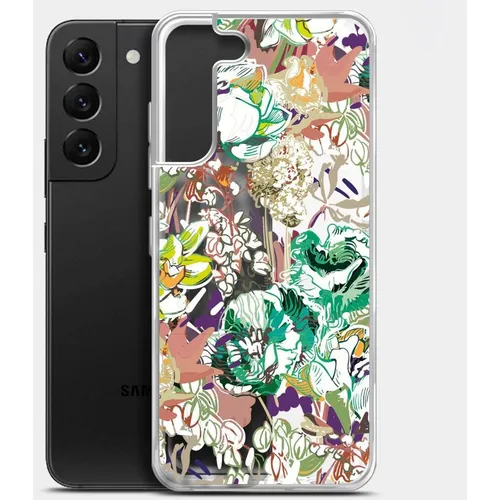 Чехол (клип-кейс) BORASCO ArtWorks, для Samsung Galaxy S22+, прозрачный/рисунок [51473]