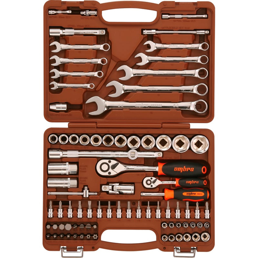 Набор инструмента Ombra 1/4 и 1/2 Dr 82 предмета