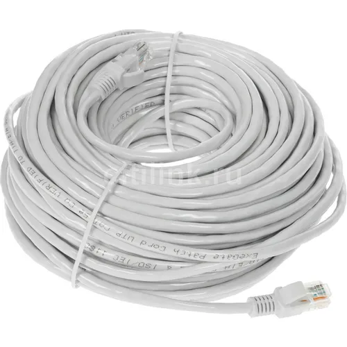 Патч-корд ExeGate UTP-RJ45-RJ45-5E-CU-30M-GY