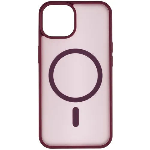 Чехол (клип-кейс) ZIBELINO Matte Shield, для Apple iPhone 13, противоударный, бургунди [zms-apl-13-msd-brg]