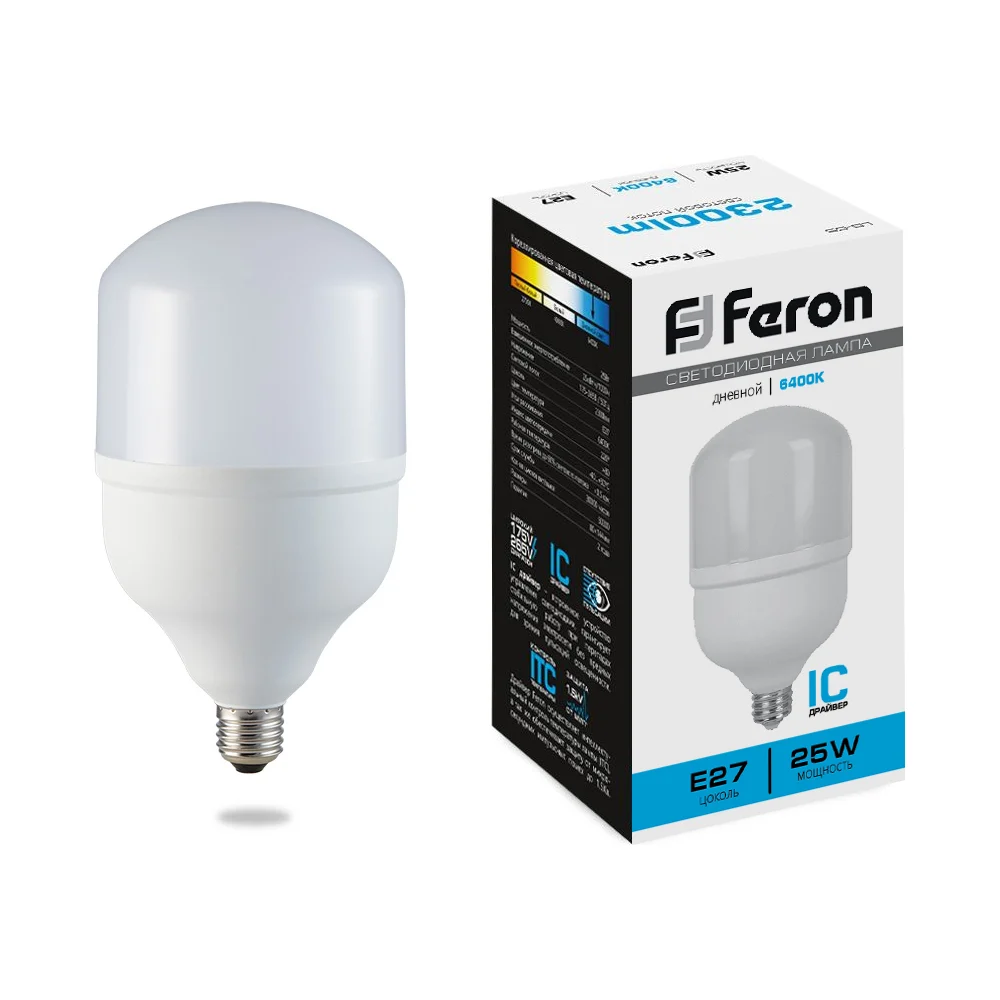 Светодиодная лампа 100W 230V E40 6400K FERON LB-65