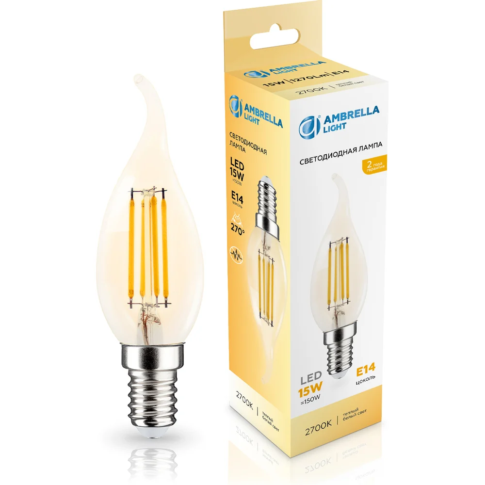 Лампа светодиодная Ambrella Light Filament CF35