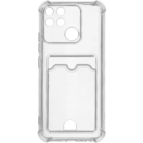 Чехол (клип-кейс) ZIBELINO Silicone Card Holder, для Realme Narzo 50A, прозрачный [zsch-rlm-n50a-cam-trn]