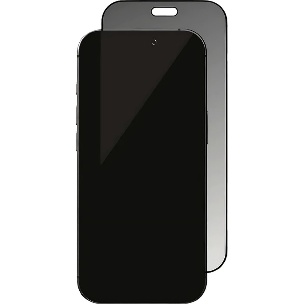 Защитное стекло uBear Extreme Nano Shield Privacy 360 для iPhone 18 Pro Max чёрная рамка