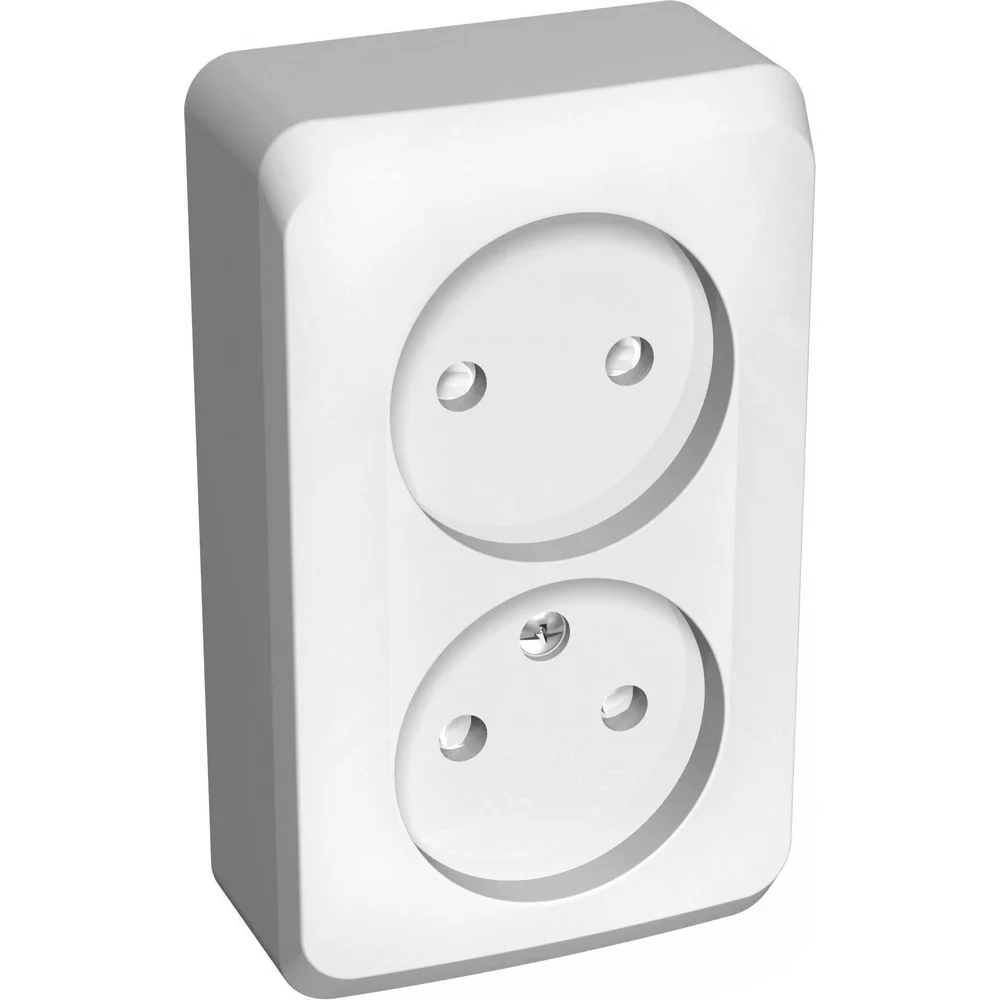 Розетка 2-м ОП Systeme Electric Schneider Electric PA16-006B