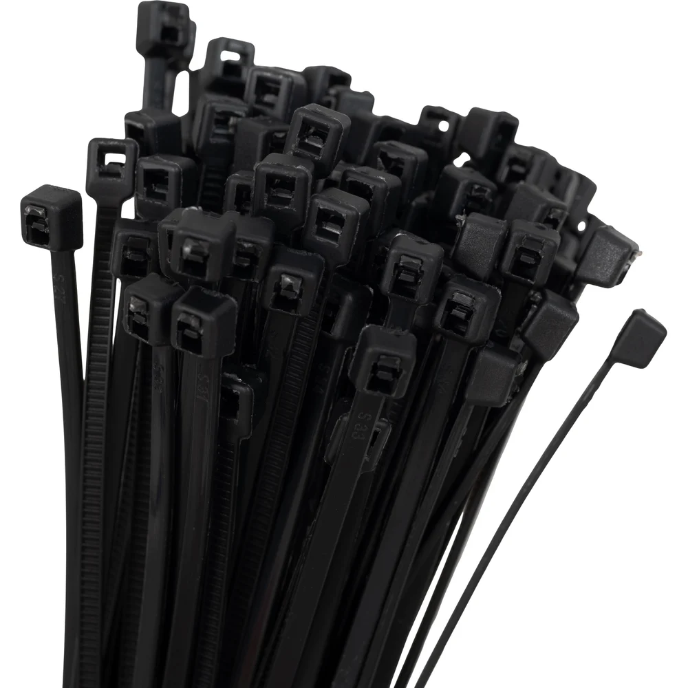 Хомут-стяжка ленточная 2,5х200 черный 500 шт Gigant G/1/2/500